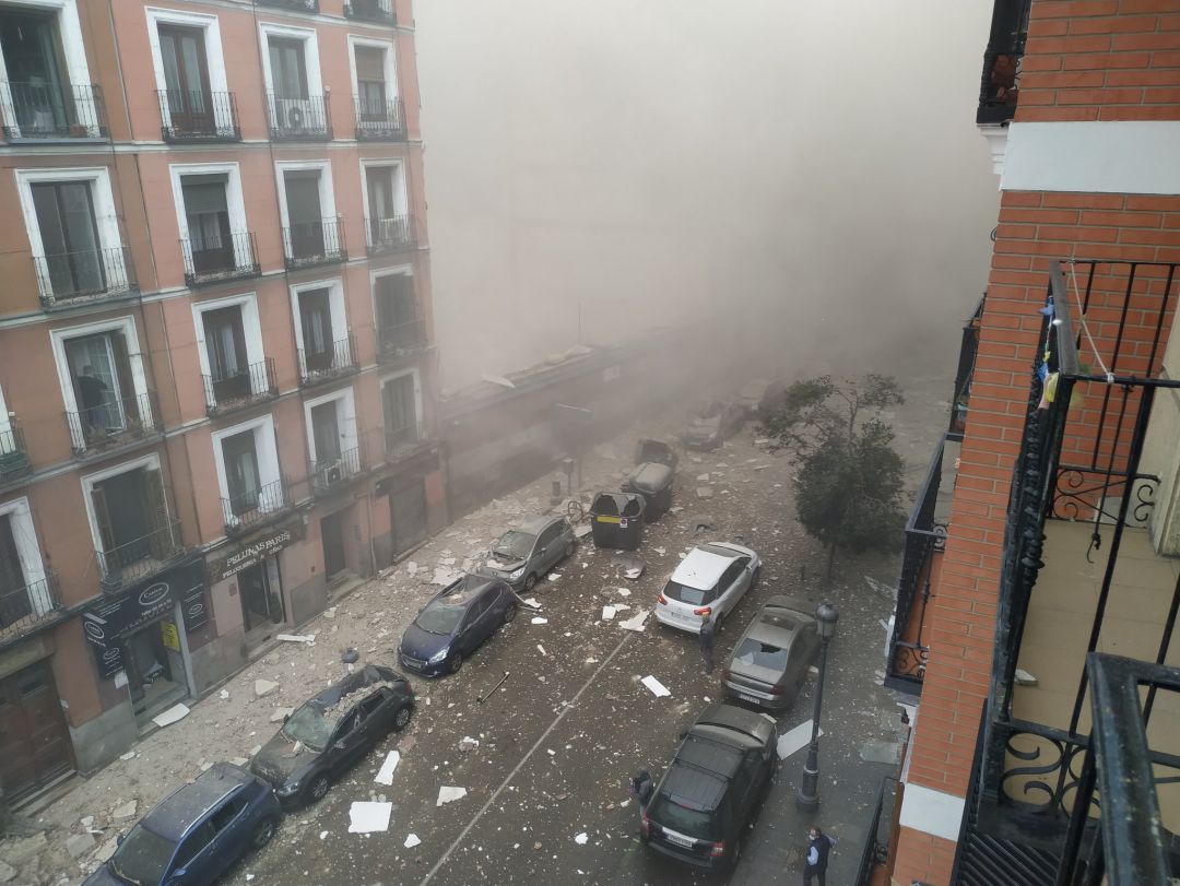 Imagen tras la explosión. 