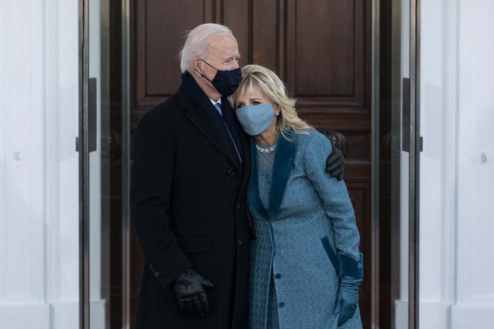 Joe Biden y su esposa, en la Casa Blanca. Joe Biden y su esposa, en la Casa Blanca.