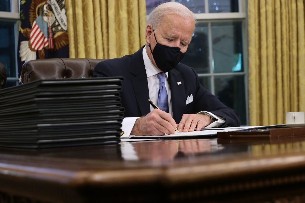 Joe Biden, en la Casa Blanca. Joe Biden, en la Casa Blanca.