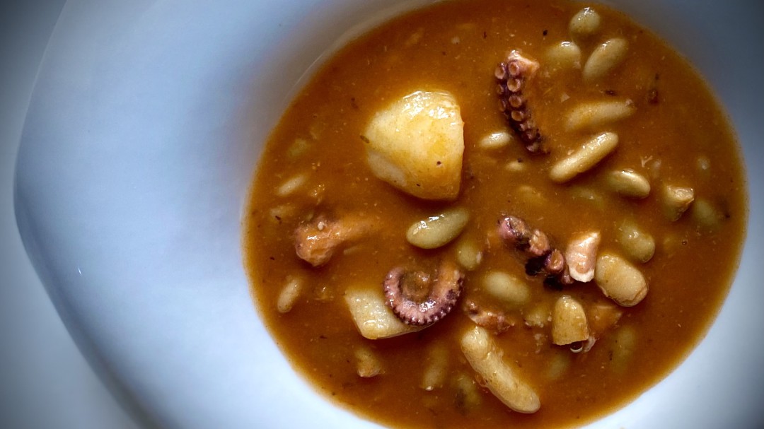 Cómo cocinar verdinas con pulpo