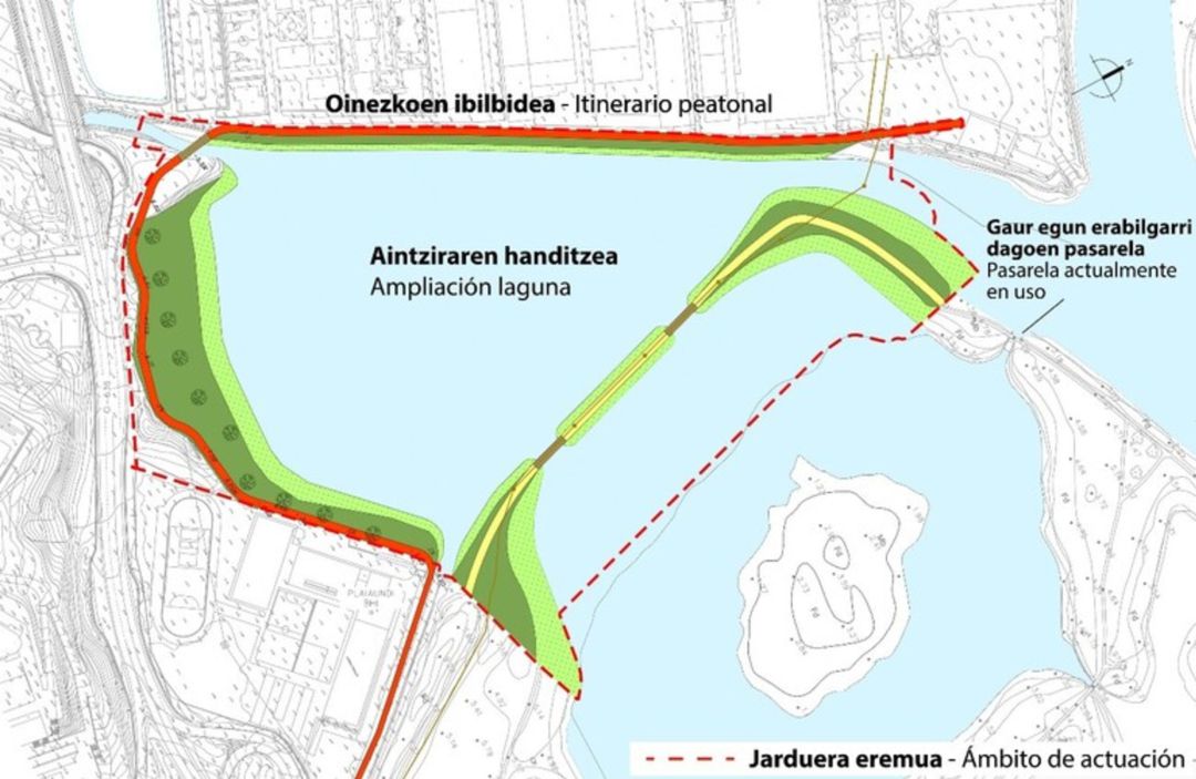 Ámbito de actuación en las marismas de Txingudi Ámbito de actuación en las marismas de Txingudi