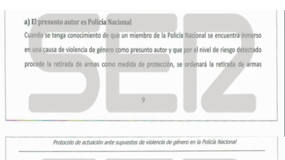 Los policías "inmersos" en un caso de violencia de género tendrán que entregar su arma de forma preventiva
