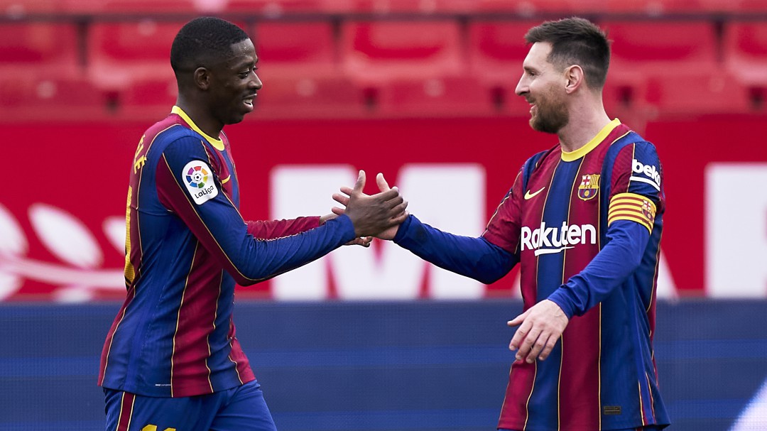 La conexión Messi-Dembélé desatasca al Barça en una semana de liberación