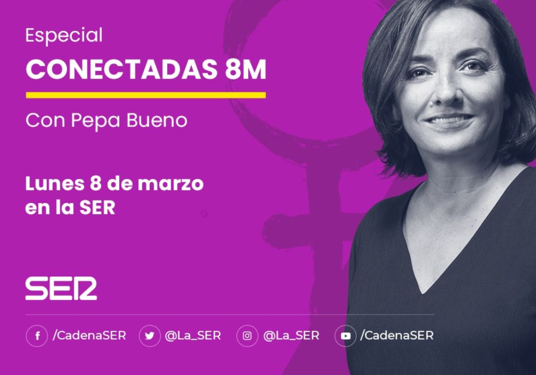 #Conectadas8M: Pepa Bueno invita a todas las mujeres a sumarse al especial de Hora 25 por la lucha feminista