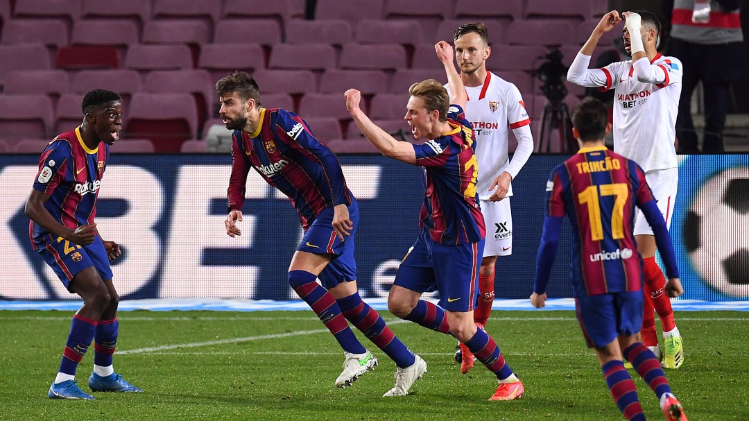 El Barça renace de sus cenizas y remonta a un Sevilla sin alma para estar en la final de Copa del Rey