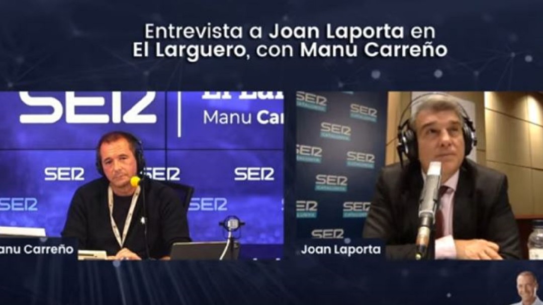 "¿Se ha emocionado? ¿Está llorando, no?": La reacción de Joan Laporta al hablar de Johan Cruyff