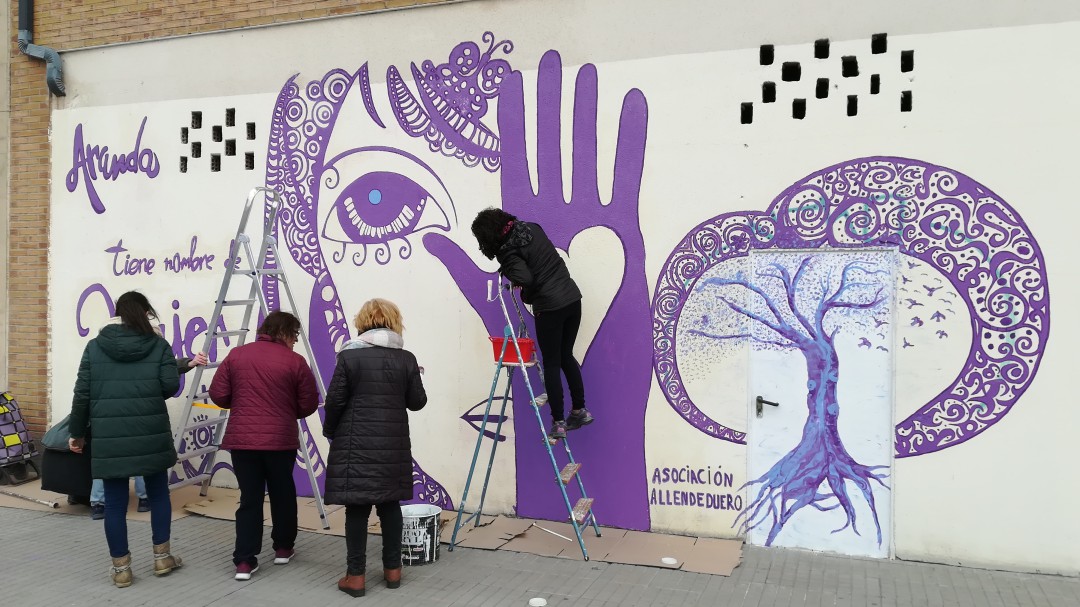 Allendeduero realizará este sábado un nuevo mural sobre la mujer