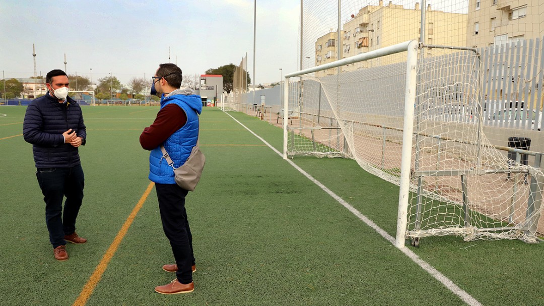 Deportes actúa en la mejora de las porterías de los campos de San Telmo, Manuel Millán y anexo de La Juventud