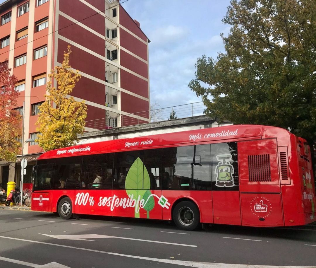 Uno de los autobuses de la ciudad de Irun Uno de los autobuses de la ciudad de Irun