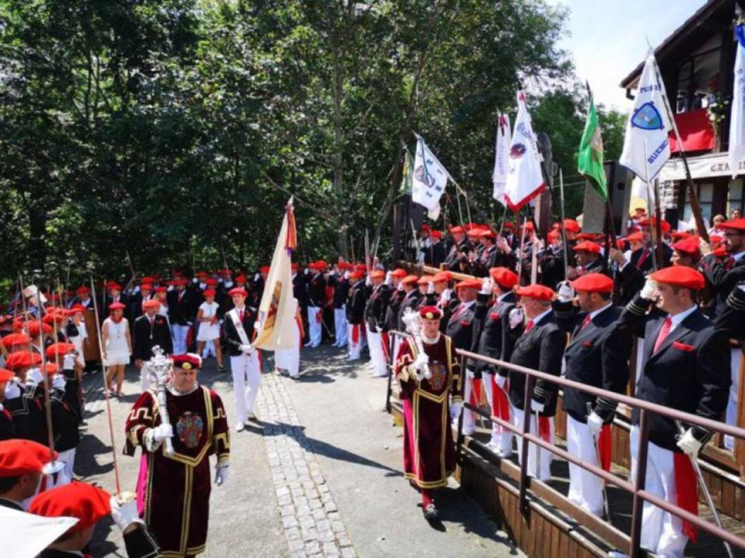 Celebración del Alarde de San Marcial, en una imagen de archivo 