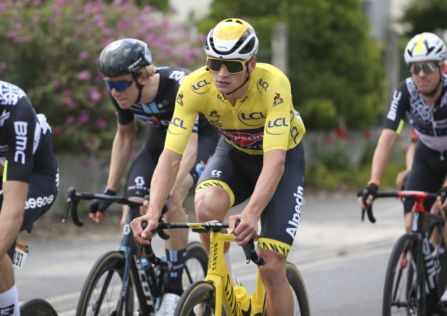 Mathieu Van der Poel durante el Tour de Francia