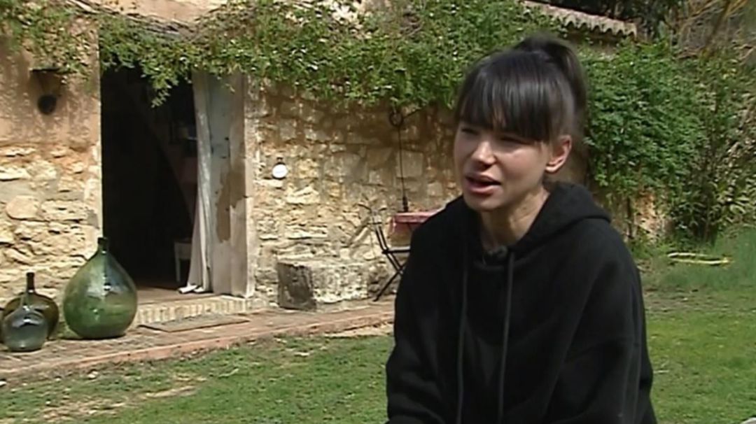 Beatriz Montañez, durante una entrevista