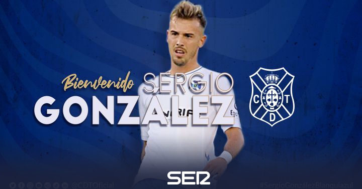 Sergio González becomes the seventh reinforcement of CD Tenerife |  Radio Club Tenerife |  Present