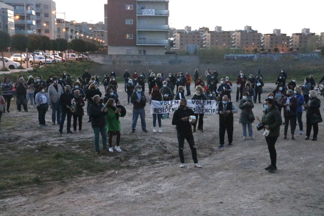 Una de les protestes que s'han viscut a Lleida contra l'alberg per a temporers de Pardinyes.