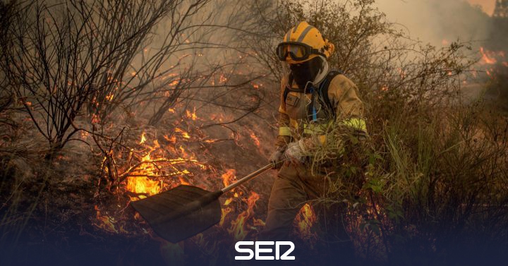 A fire in Rubiá burns 130 hectares  Radio Ourense