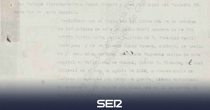 Recurso al Tribunal Europeo de Derechos Humanos para buscar la fosa de Lorca y sus acompañantes