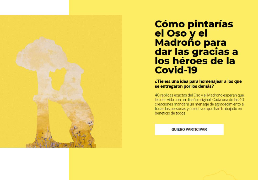 El Oso y el Madroño, el homenaje a los que luchan contra la pandemia