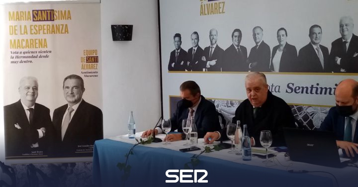 Santiago Álvarez Ortega presenta su candidatura por el hermano mayor de La Macarena |  Radio Sevilla |  Regalo