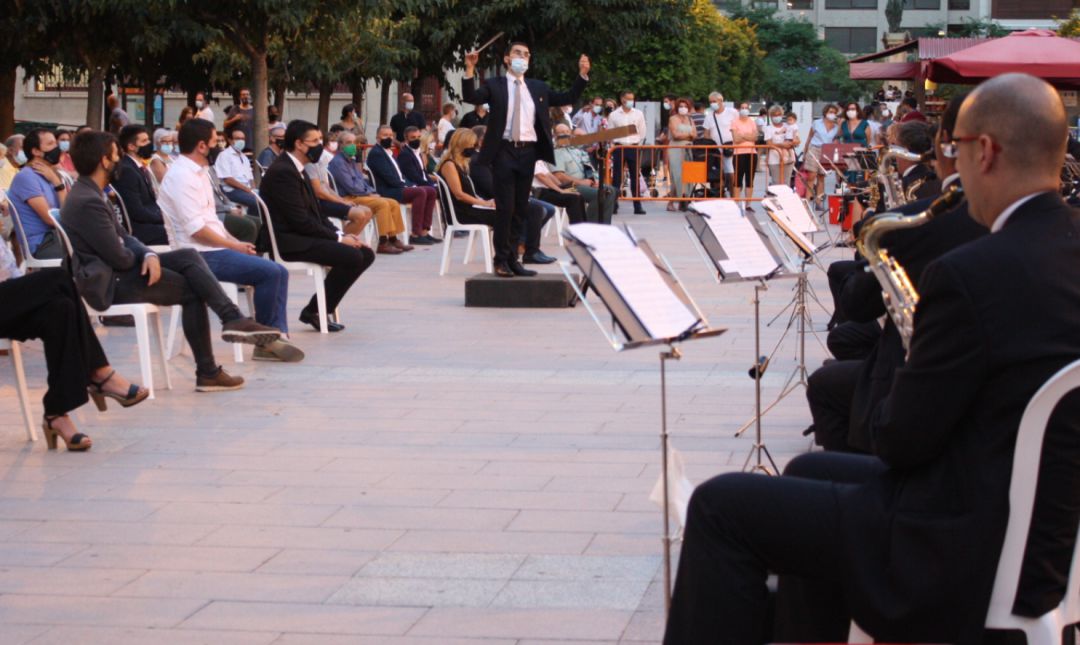 Imagen de un concierto de la banda municipal