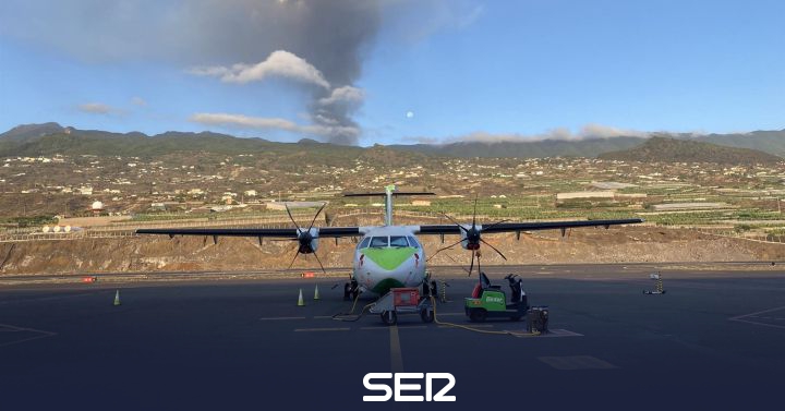 First incidents of the week at La Palma airport |  Radio Club Tenerife