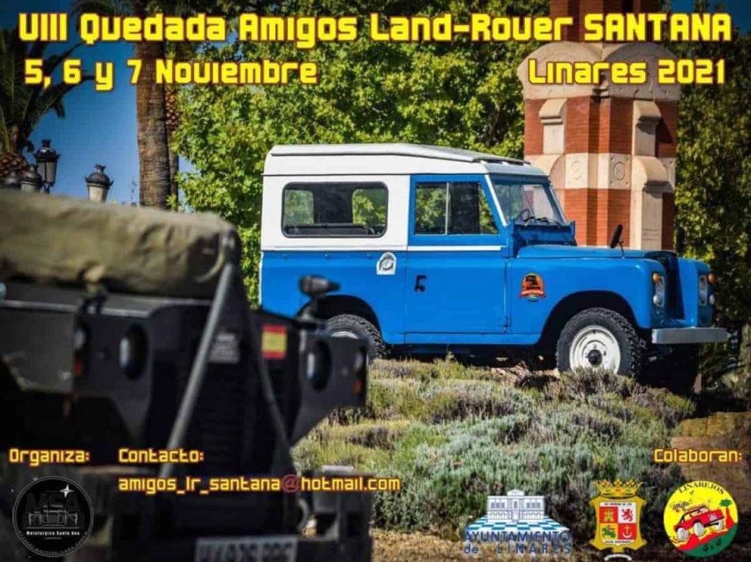 Cartel VIII quedada Amigos del Land Rover Santana.