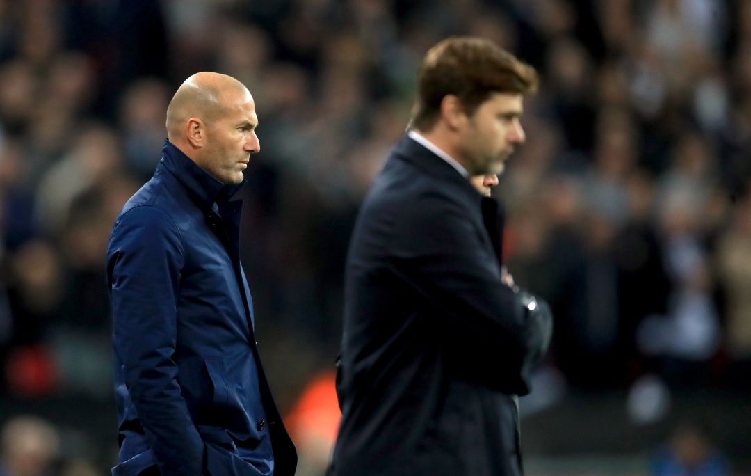 Zidane y Pochettino coinciden en un partido entre el Real Madrid y el Tottenham