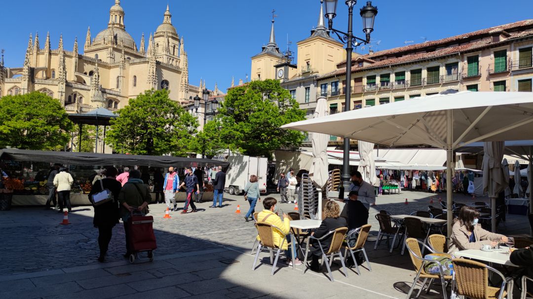 Imágen de la Plaza Mayor de Segovia