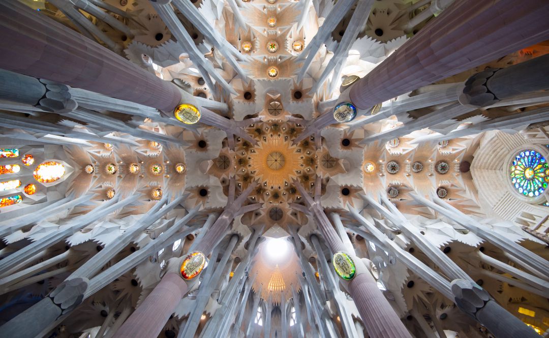 Imagen interior de la Sagrada Familia