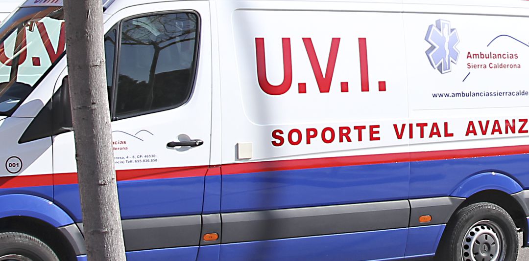Accidente en Vinaròs. Ambulancia. Imagen de archivo