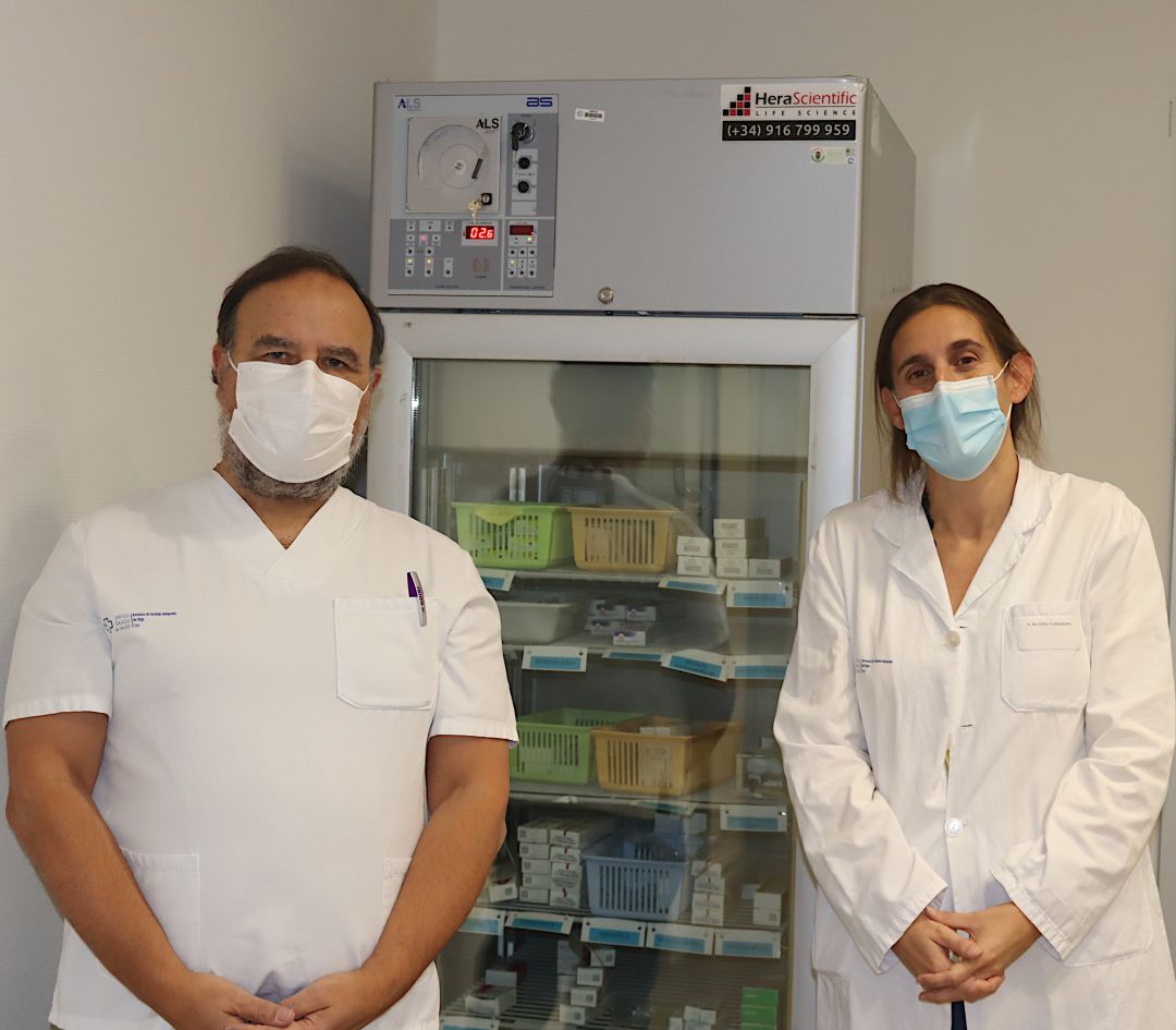 El jefe del servicio de Medicina Preventiva, Víctor del Campo, y la  preventivista,María  Herránz
