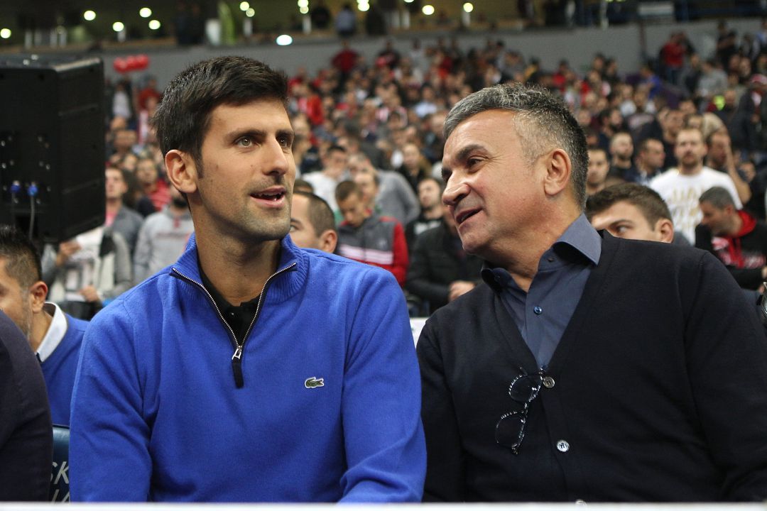Djokovic y su padre