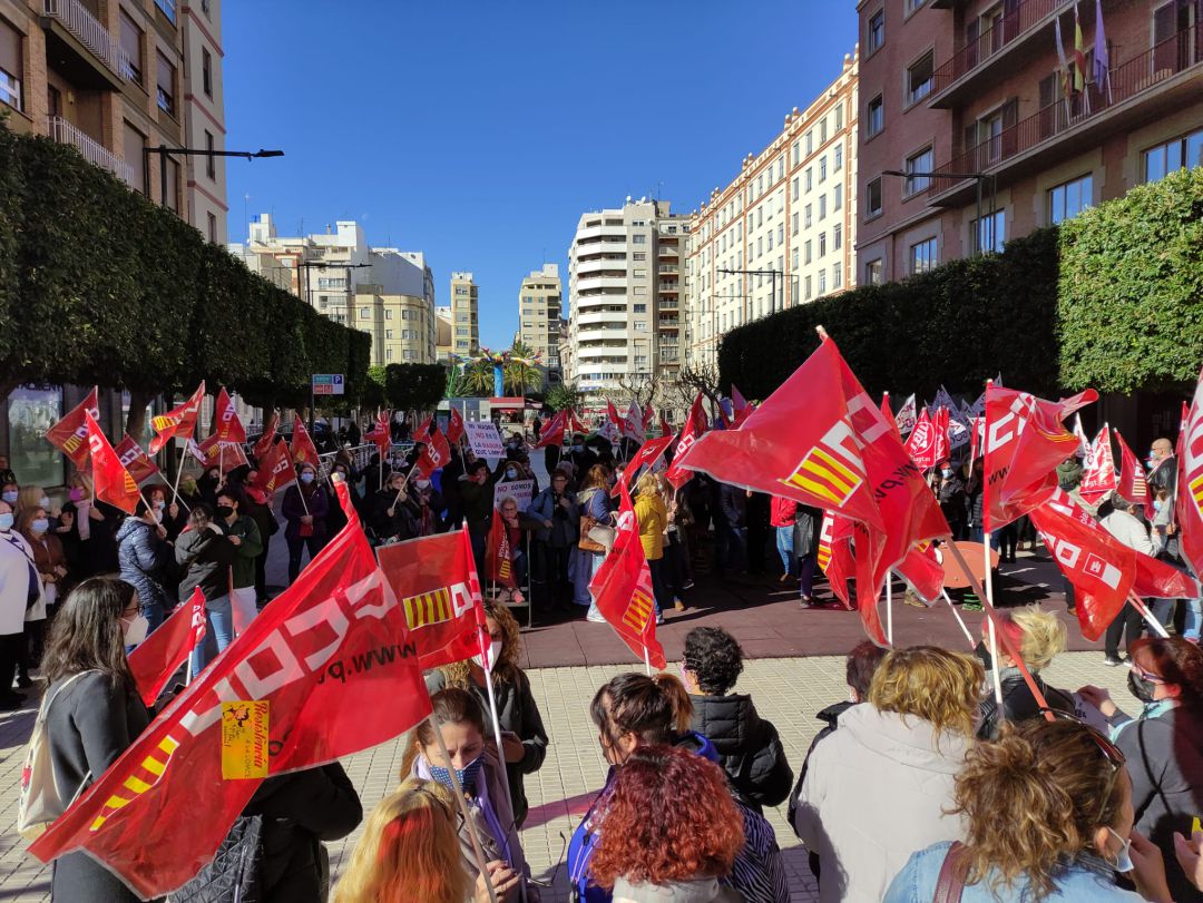 Manifestación en la Plaza Huerto Sogueros