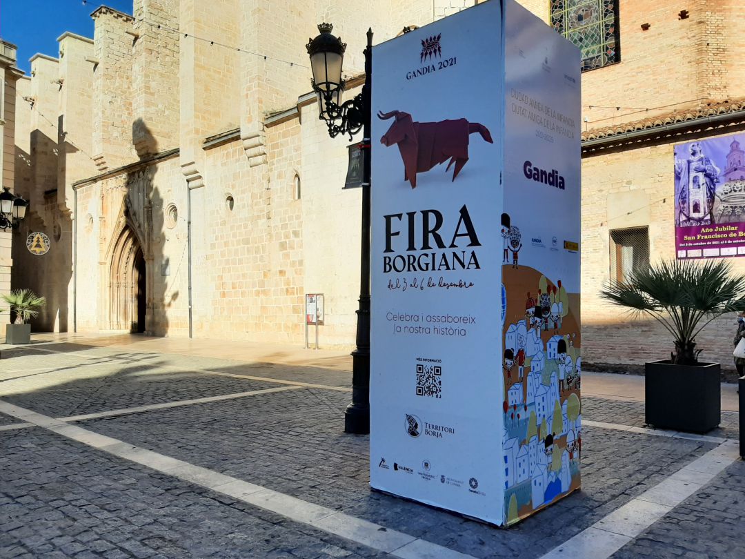 Cartel anunciador de la Fira Borgiana en Gandia 