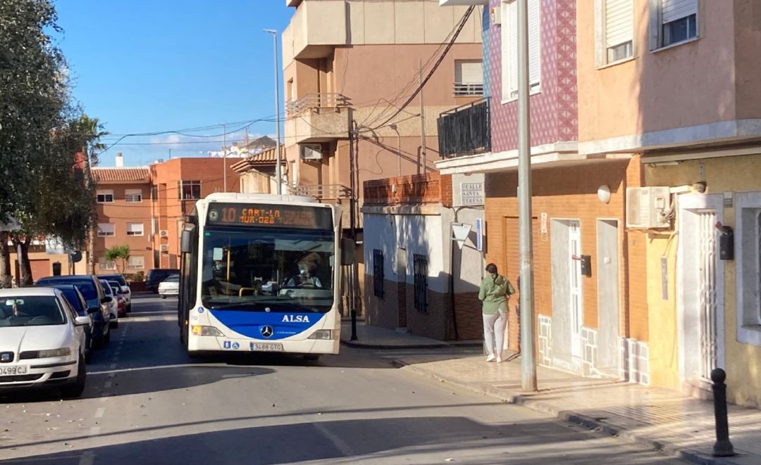 Autobuses línea Cartagena La Unión