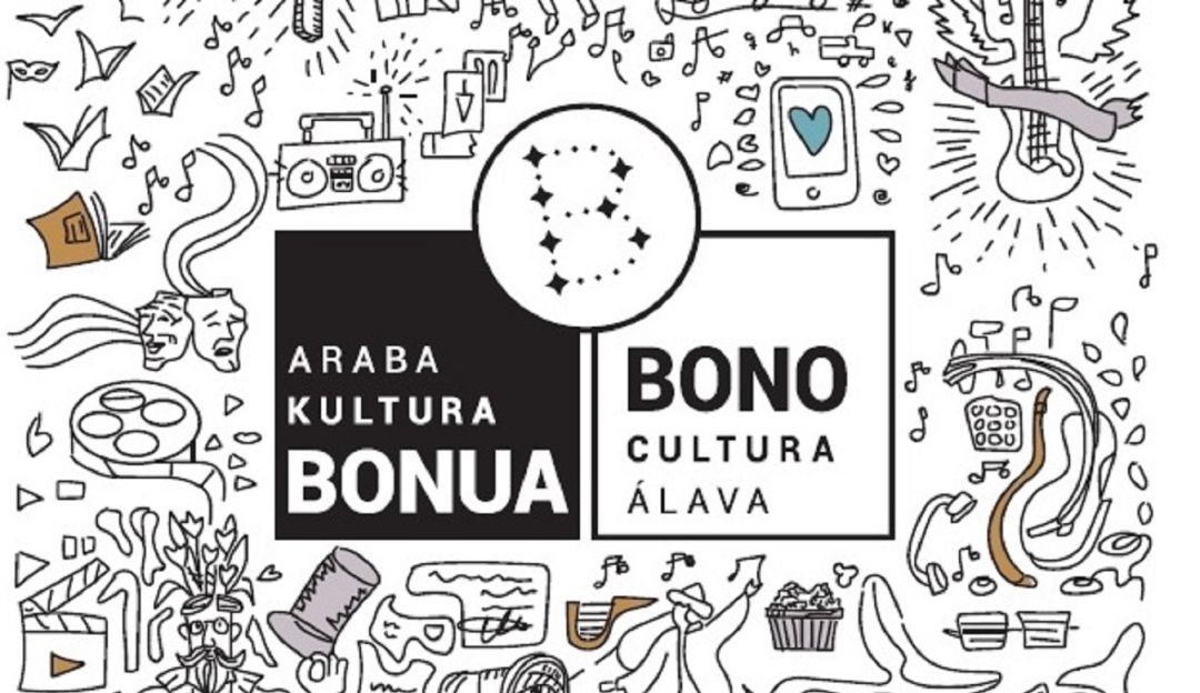 Cartel de la segunda edición de los Bonos Cultura de la Diputación Foral de Álava.  