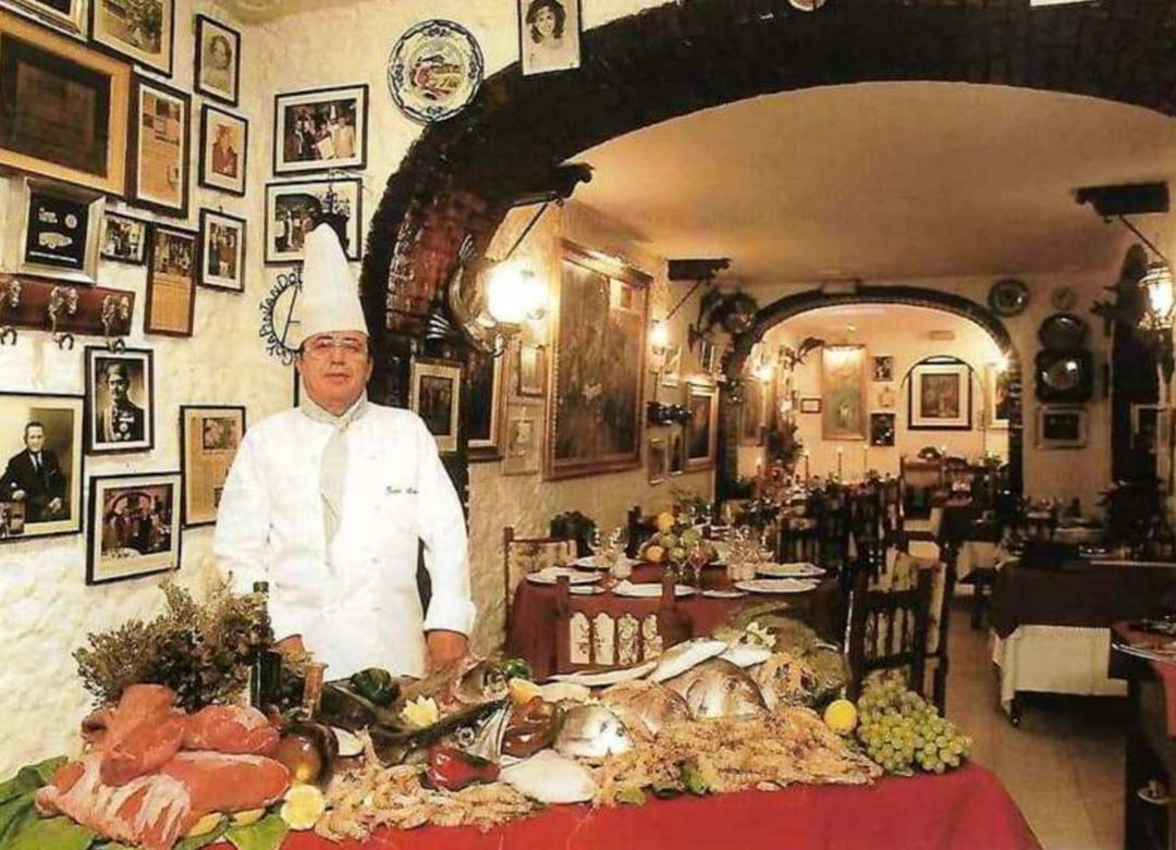 Juan Hurtado, en el desaparecido Restaurante Gaitán