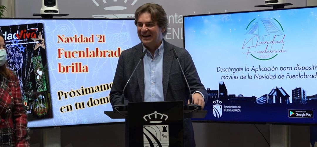 El alcalde de Fuenlabrada, Javier Ayala, presenta la programación navideña