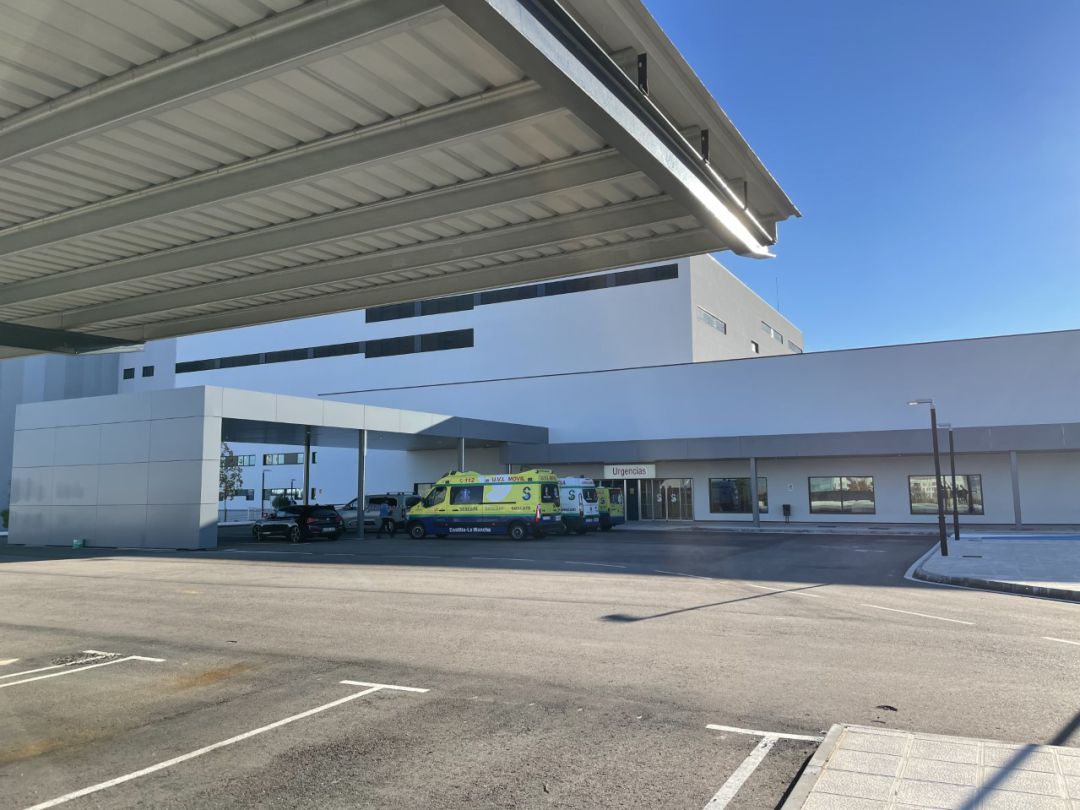 Entrada al servicio de Urgencias del nuevo Hospital de Toledo