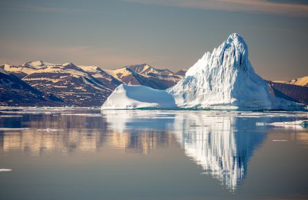 Reflection of glaciers in Greenland. Reflection of glaciers in Greenland.
