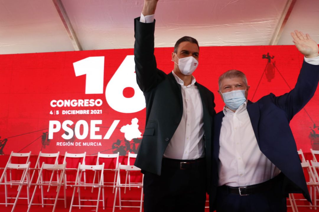Pedro Sánchez ha clausurado el congreso del PSRM-PSOE
