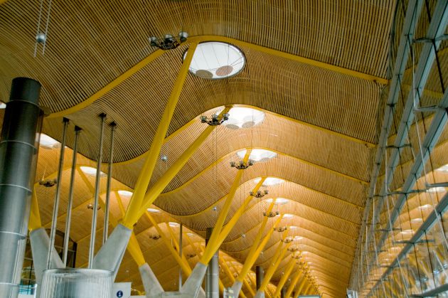 Terminal T4 of the Barajas airport in Madrid.