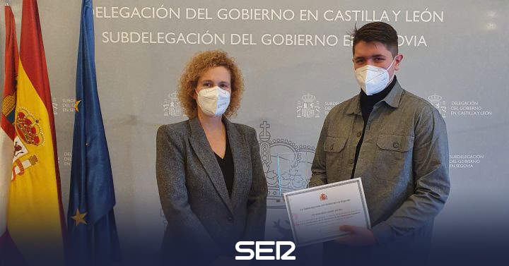 Víctor Hernando, a student at IES María Moliner, receives the 2021 Values ​​for Society Award |  Radio Segovia |  Present