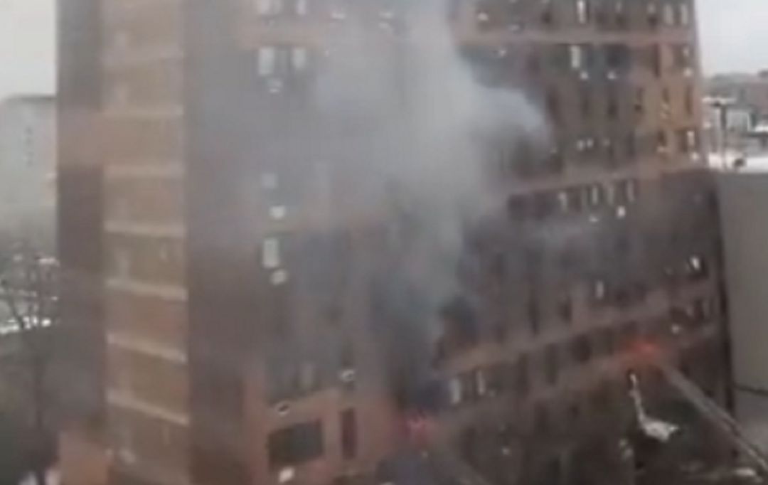 Incendio en el distrito neoyorquino del Bronx.