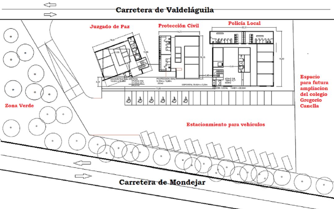 Proyecto de construcción del edificio polivalente en Villalbilla. 