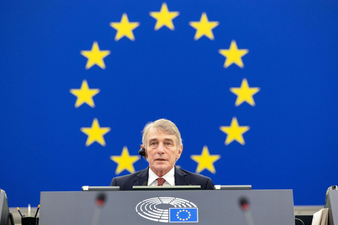 David Sassoli, presidente del Parlamento Europeo. 