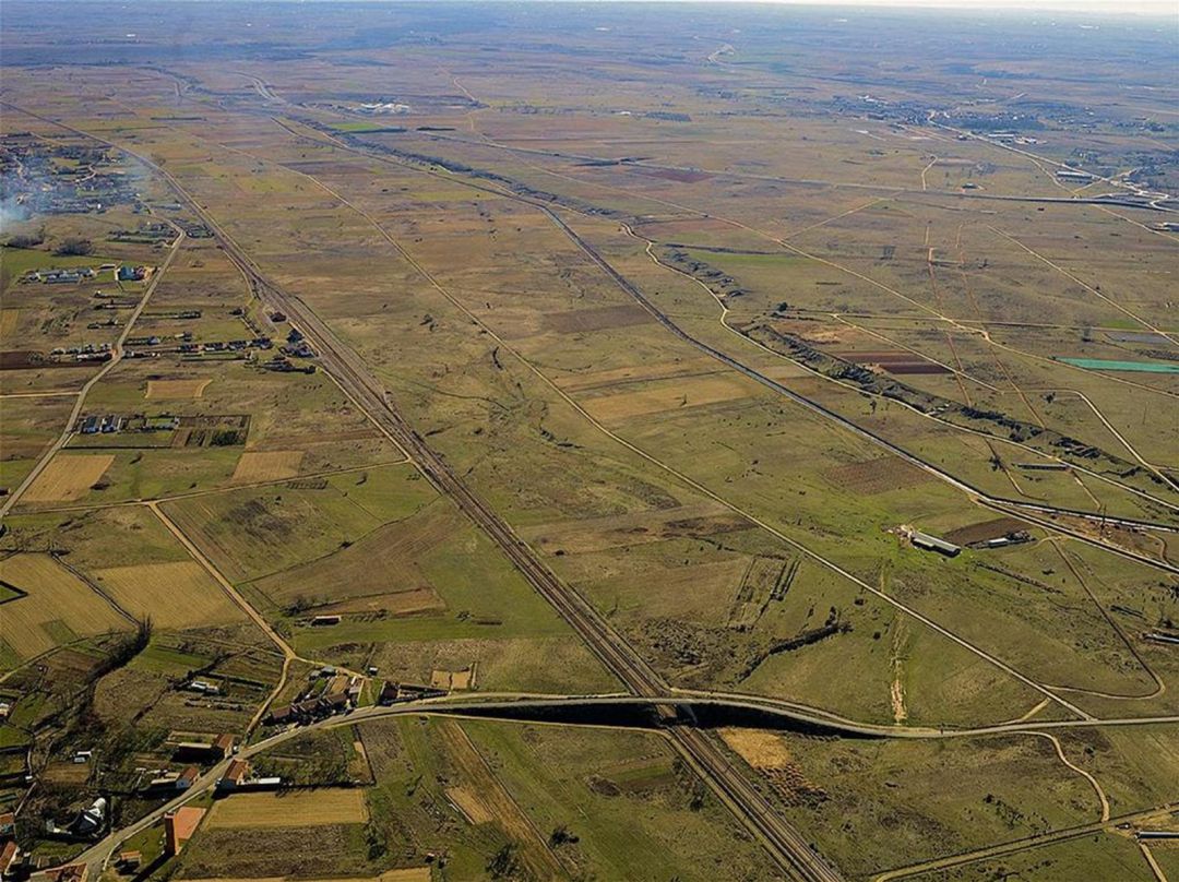 Vista aérea de los terrenos donde se asentará el polígono de Torneros
